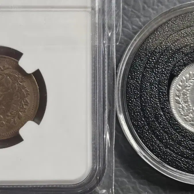 [BUNJANG] Joseon Dynasty Silver Coin Set / 조선 (개국 502년) 한푼, 한량 은화
