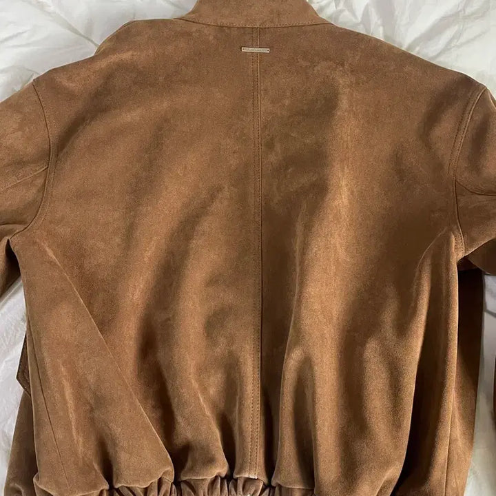 [BUNJANG] BLUE BRICK Suede Half-Neck Jacket / BLUE BRICK 하프넥 스웨이드 자켓 브라운