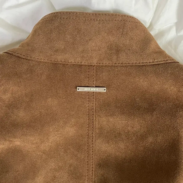 [BUNJANG] BLUE BRICK Suede Half-Neck Jacket / BLUE BRICK 하프넥 스웨이드 자켓 브라운