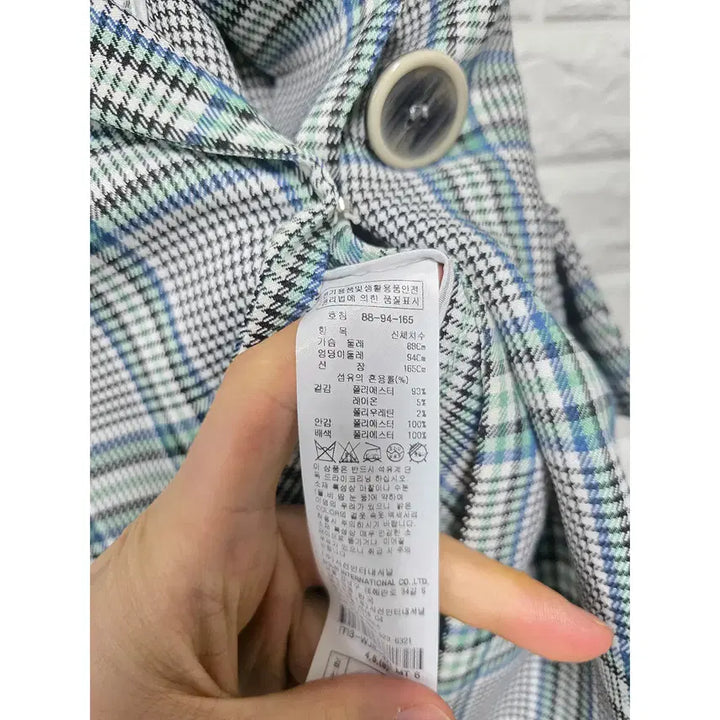 [BUNJANG] It Misha Checkered Jacket / M 잇미샤 체크무늬 자켓 C101