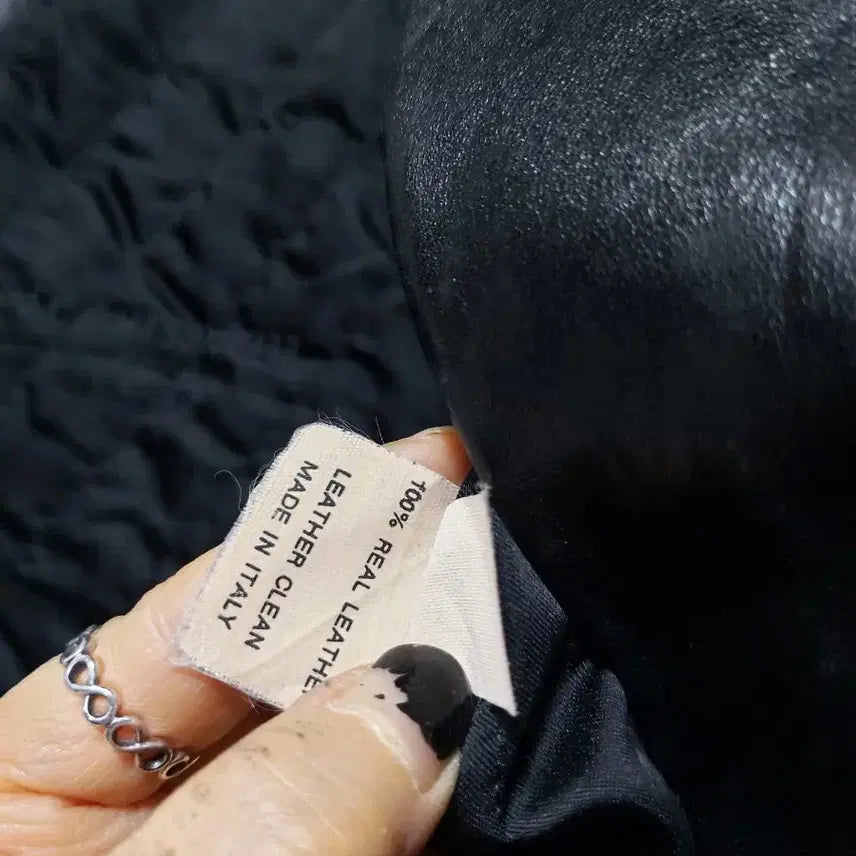 [BUNJANG] ELIZABETH DAY Italian Leather Leopard Fur Coat / ELIZABETH DAY 이태리 레더 블랙 호피퍼 코트