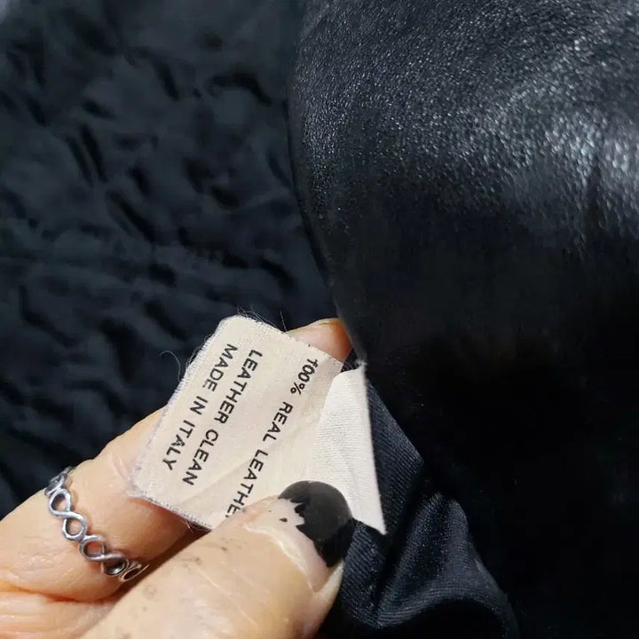 [BUNJANG] ELIZABETH DAY Italian Leather Leopard Fur Coat / ELIZABETH DAY 이태리 레더 블랙 호피퍼 코트