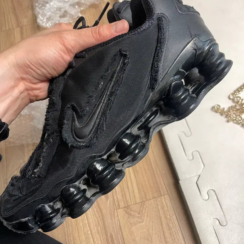 [BUNJANG] Comme des Garcons Nike Shox Black Sneakers / 꼼데 나이키 샥스 280판매