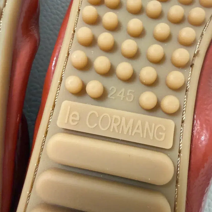 [BUNJANG] Lecomang Red Enamel Flat Shoes / 르코망 빨간색 에나멜 플랫슈즈