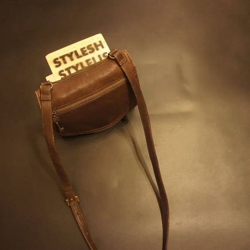 [BUNJANG] Fossil Vintage Leather Crossbody Bag / 7108 파슬가방 크로스백 미니백 미니가방 가죽백 가죽가방 빈티지가방