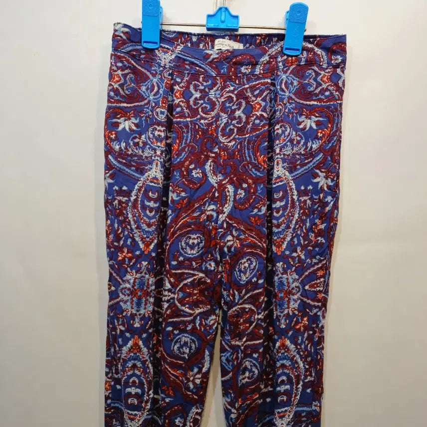[BUNJANG] Paisley Pattern Women's Slacks / 페이즐리 패턴 여성 바지27~28사이즈봄여틈  63007