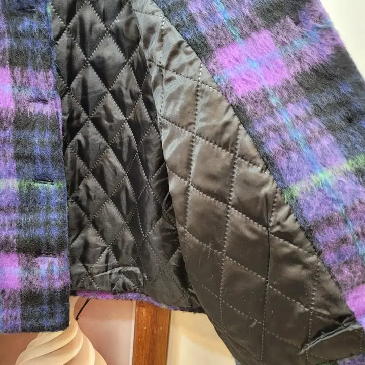 [BUNJANG] Dumble Check Cropped Jacket / 덤블 체크 크롭 자켓