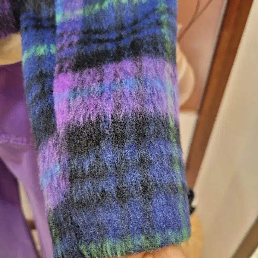 [BUNJANG] Dumble Check Cropped Jacket / 덤블 체크 크롭 자켓