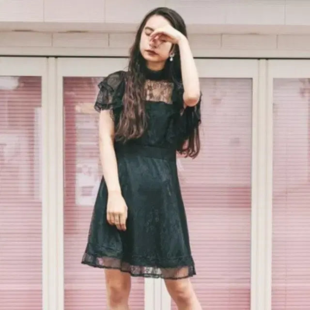 [BUNJANG] Bubbles Baby Blue Lace Dress / 히메갸루 도쿄 bubbles 베이비블루 레이스 원피스 새 상품