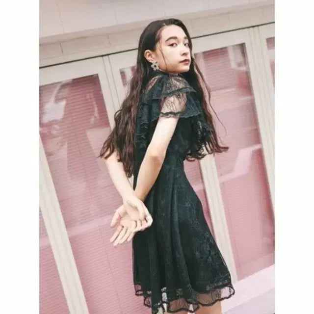 [BUNJANG] Bubbles Baby Blue Lace Dress / 히메갸루 도쿄 bubbles 베이비블루 레이스 원피스 새 상품