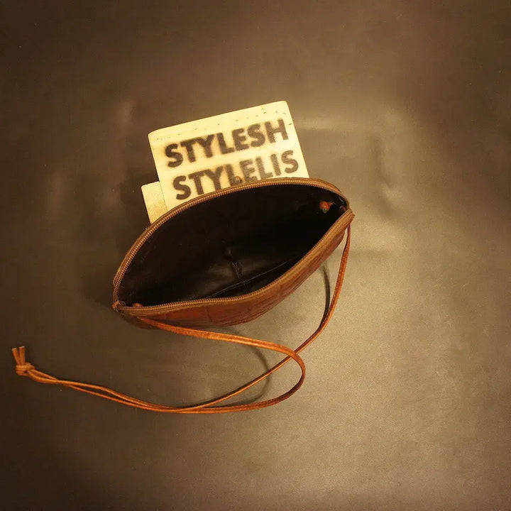 [BUNJANG] 7109 Vintage Leather Crossbody Bag / 7109 크로스가방 크로스백 가죽백 가죽가방 빈티지가방 여자가방 여자백