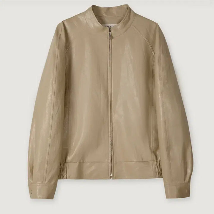 [BUNJANG] Torte Vegan Leather Round Vegan Leather Jacket / Torte 토르테 Vegan Leather 라운드 비건 레더자켓