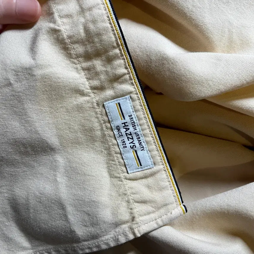 [BUNJANG] Hazzys Cotton Solid Shirt / 헤지스 코튼 솔리드셔츠