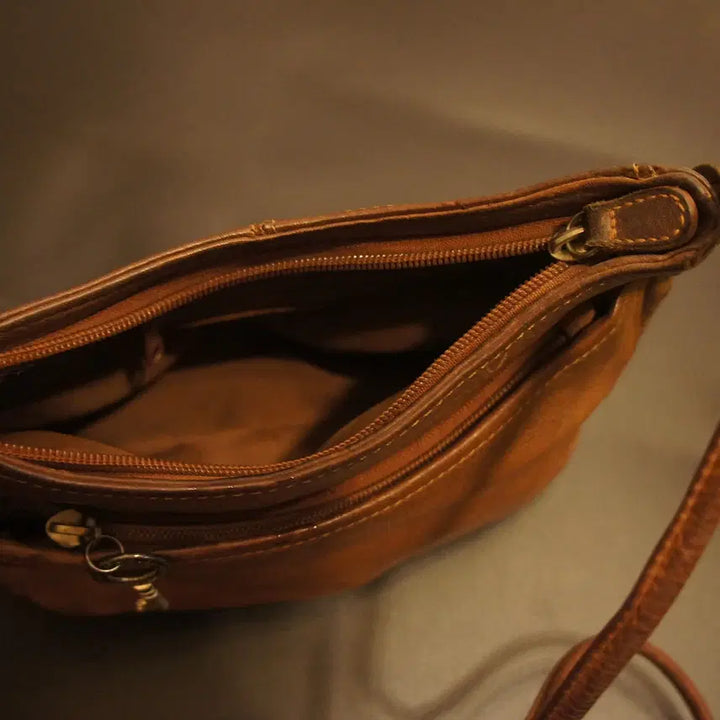 [BUNJANG] Fossil Vintage Leather Crossbody Bag / 7111 파슬가방 크로스백 미니백 미니가방 가죽백 가죽가방 빈티지가방