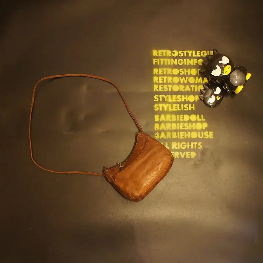 [BUNJANG] Fossil Vintage Leather Crossbody Bag / 7111 파슬가방 크로스백 미니백 미니가방 가죽백 가죽가방 빈티지가방