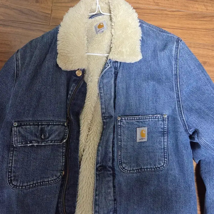 [BUNJANG] Carhartt Denim Sherpa Jacket / 칼하트 데님 쉐르파 자켓 청자켓