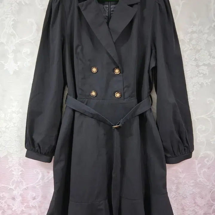 [BUNJANG] Black Double Button Dress / 블랙 더블 버튼 원피스 3사이즈