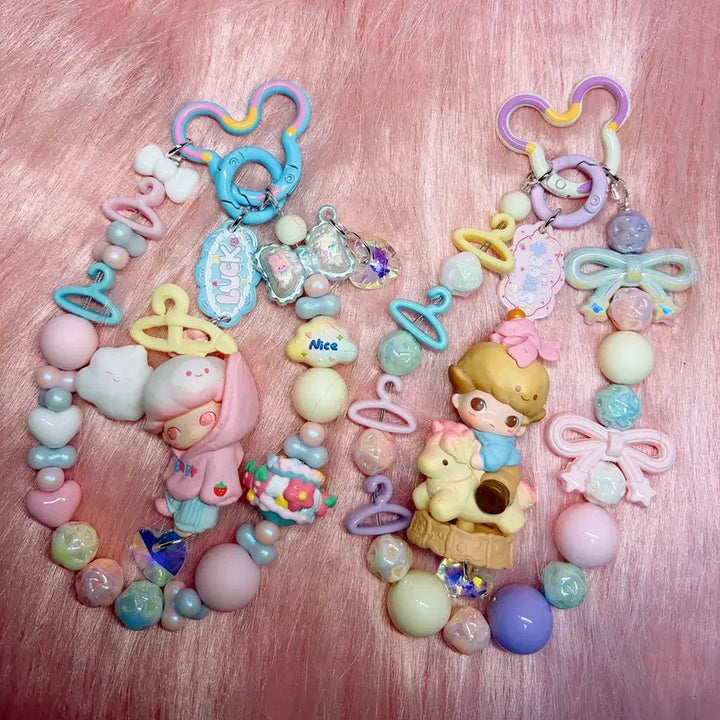 [BUNJANG] Pastel DIMO Figure Keyring / 비즈키링 파스텔디무키링