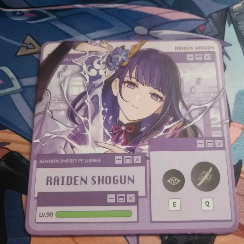 [BUNJANG] Genshin Impact PC Lounge Raiden Shogun Coaster / 원신PC라운지 라이덴쇼군 코스터