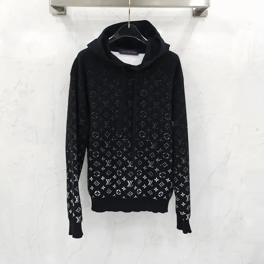 [BUNJANG] Louis Vuitton Monogram Gradient Knit Hoodie / XS / 루이비통 모노그램 그라데이션 니트 후드 1AA4Y5