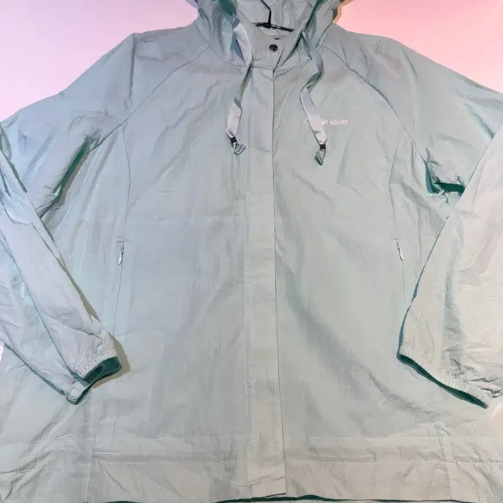[BUNJANG] Calvin Klein Performance Windbreaker Jacket (Mint, Size L) / Calvin Klein Performance 바람막이 L