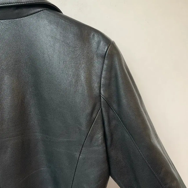 [BUNJANG] Black Lambskin Leather Jacket (Size 66) / 블랙 양가죽 자켓 66