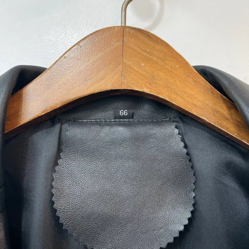 [BUNJANG] Black Lambskin Leather Jacket (Size 66) / 블랙 양가죽 자켓 66