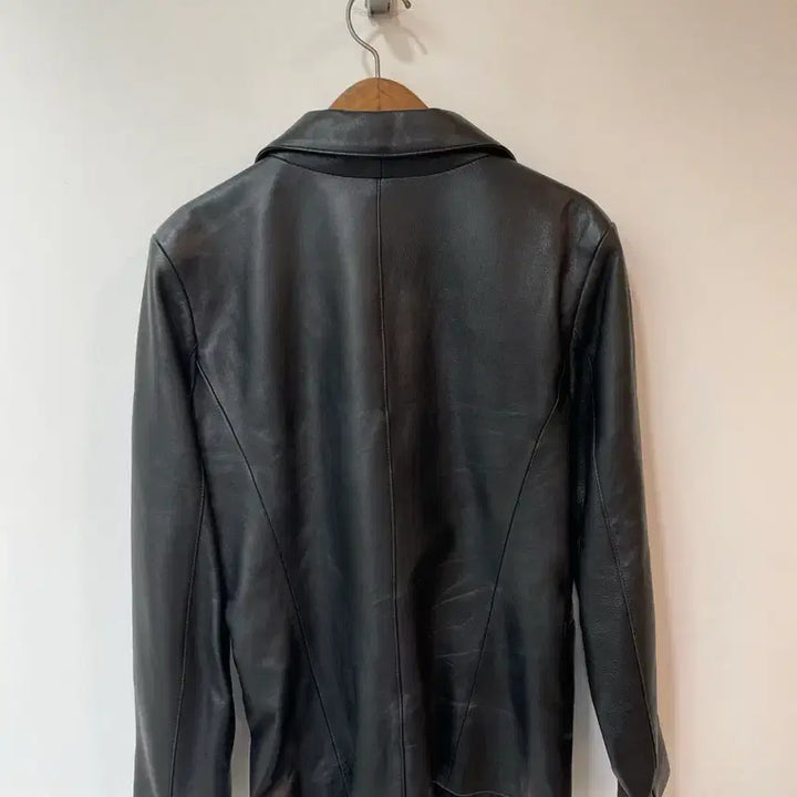 [BUNJANG] Black Lambskin Leather Jacket (Size 66) / 블랙 양가죽 자켓 66