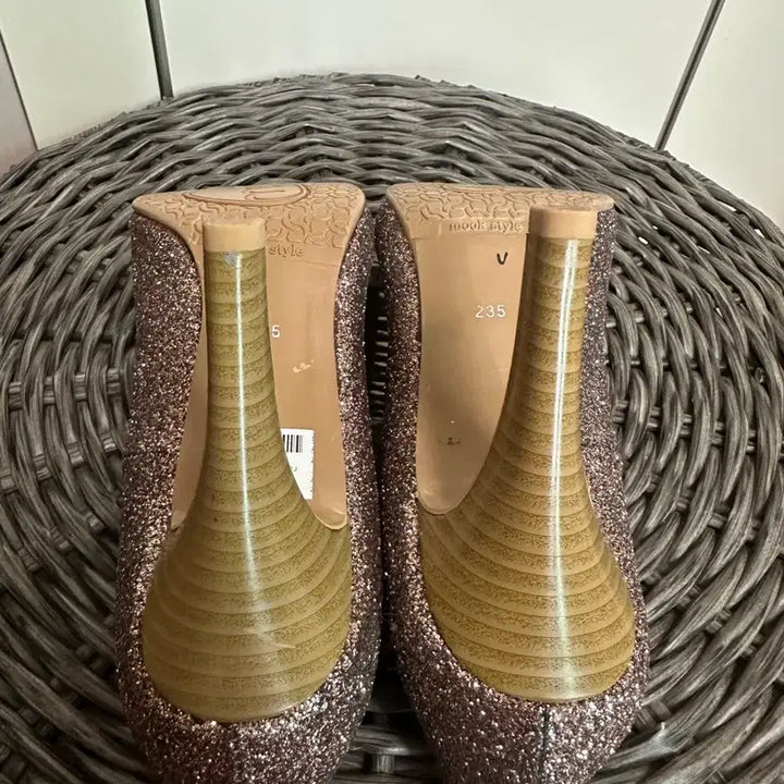 [BUNJANG] Mook Style Glitter Open Toe Pumps / mook style 무크 글리터 오픈토펌프