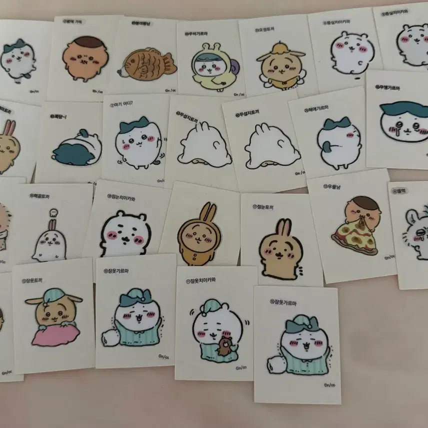 [BUNJANG] Chiikawa Tteokbokki Sticker Bundle Set / 치이카와 띠부띠부씰 일괄판매