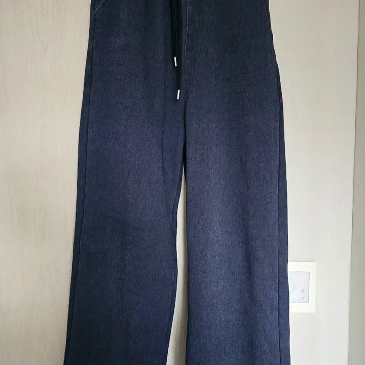[BUNJANG] Eight Concepts Denim Wide Fleece Pants / 에잇컨셉 데님와이드 기모바지