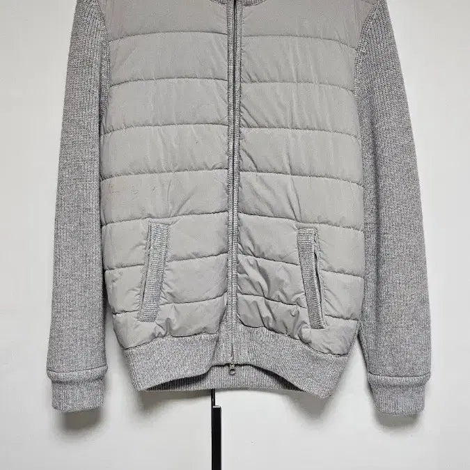[BUNJANG] Gran Sasso Sartorial Line Hybrid Knit Zip-Up Jacket / [희귀/IT 52] 그란사소 사토리얼 라인 하이브리드 니트 자켓