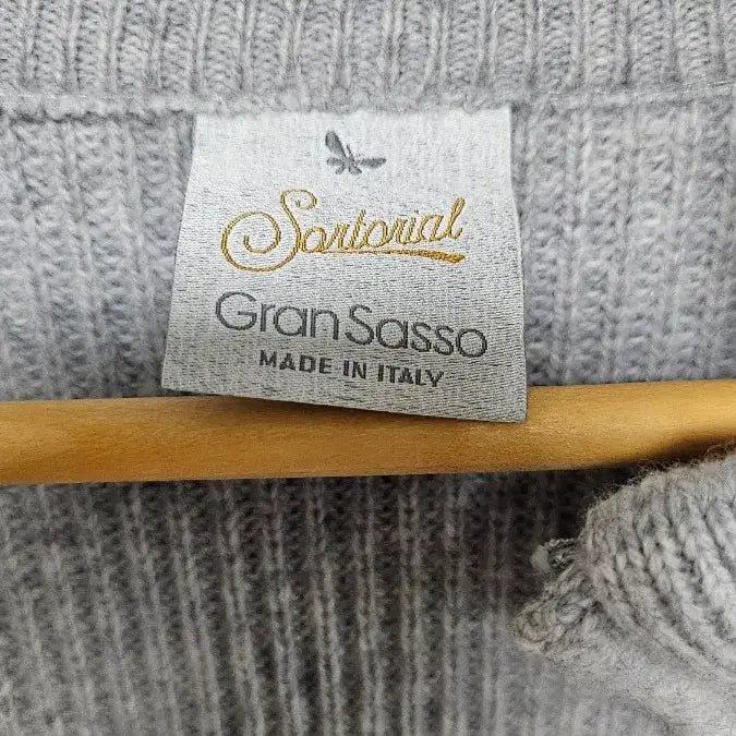 [BUNJANG] Gran Sasso Sartorial Line Hybrid Knit Zip-Up Jacket / [희귀/IT 52] 그란사소 사토리얼 라인 하이브리드 니트 자켓