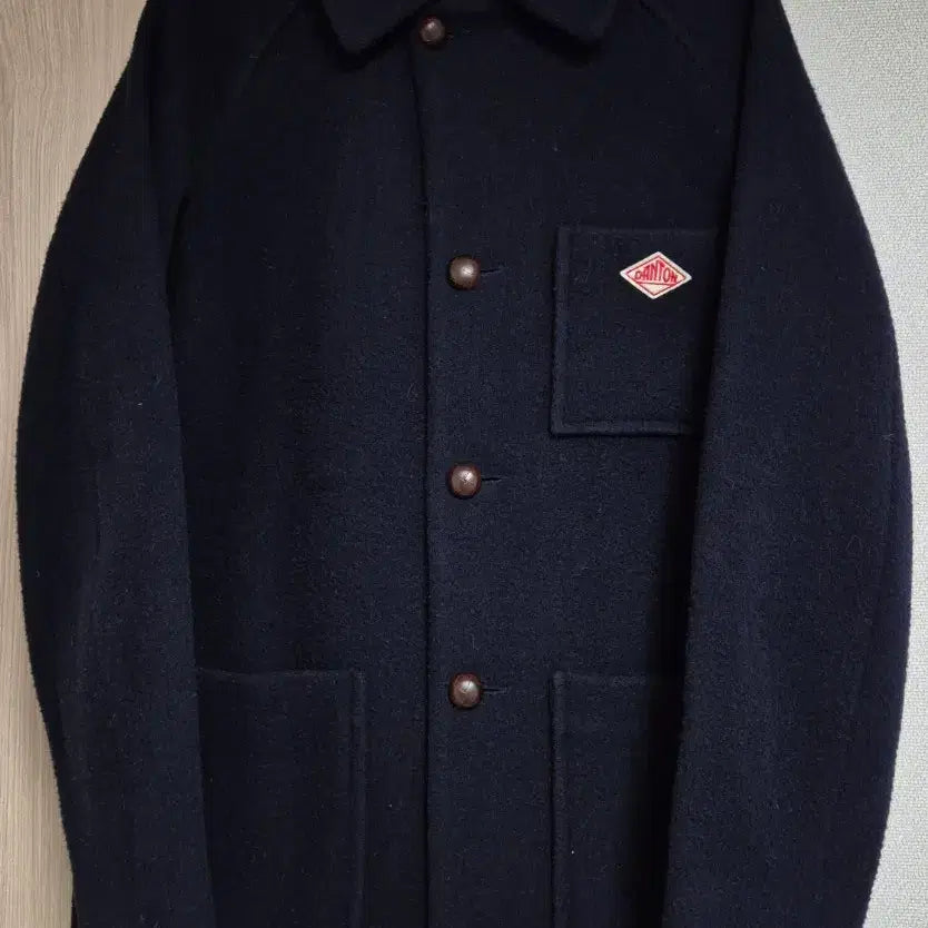 [BUNJANG] DANTON Wool Blend Stand Collar Coat / [DANTON] 단톤 울 모사 스탠카라 코트 40