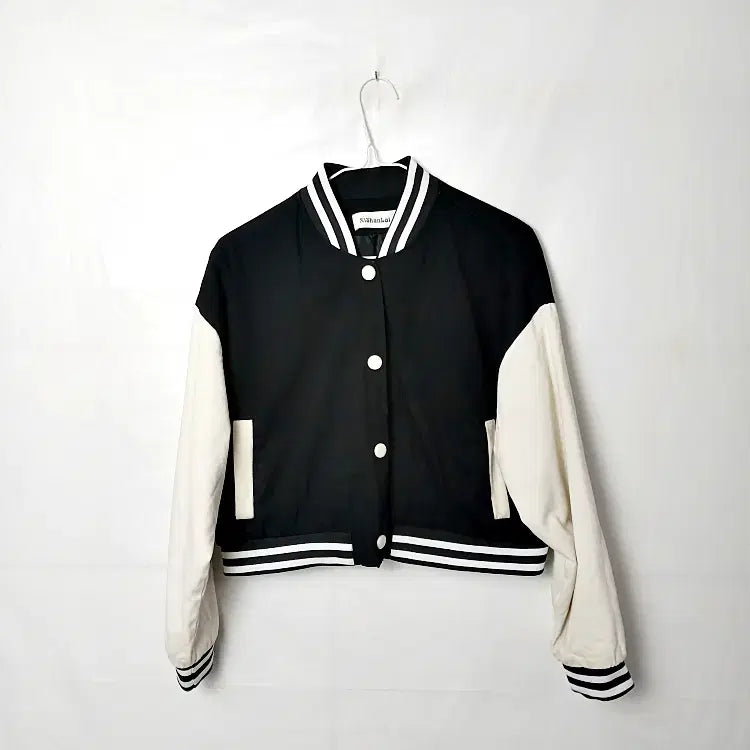 [SOLD OUT] XishanLai 크롭 바시티 자켓 야구점퍼 80-85