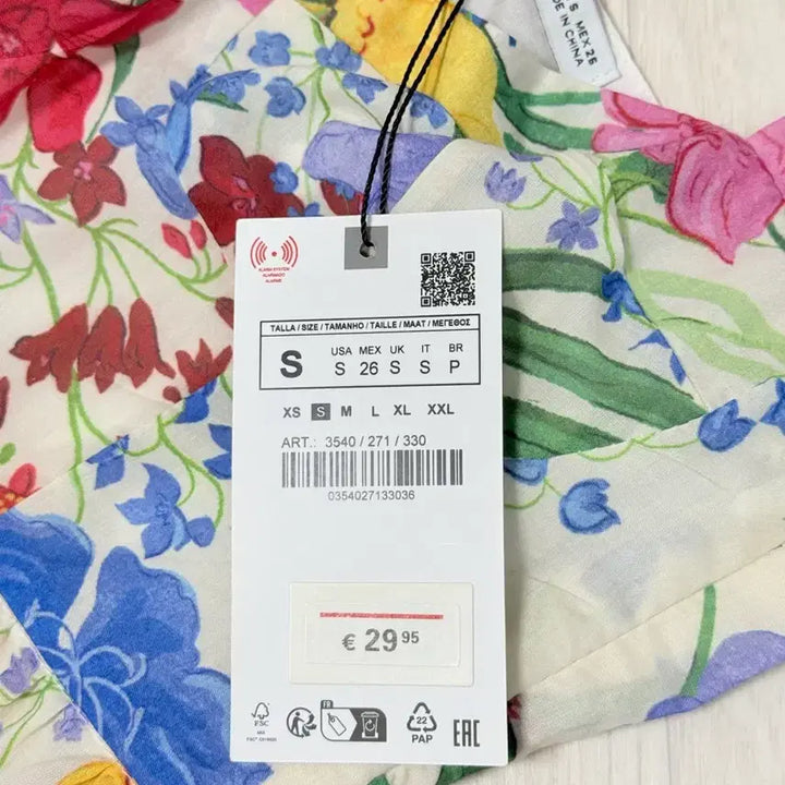 [BUNJANG] ZARA Flower Long Dress / 자라 플라워 롱 원피스s