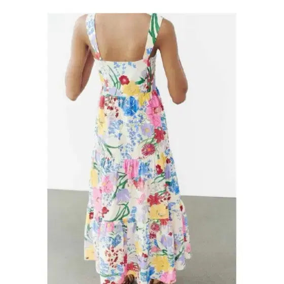 [BUNJANG] ZARA Flower Long Dress / 자라 플라워 롱 원피스s