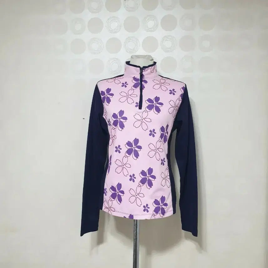 [BUNJANG] Umbro Women's Navy Half-Zip T-shirt / UMBRO/엄브로/티셔츠66/반집업66/여성티66