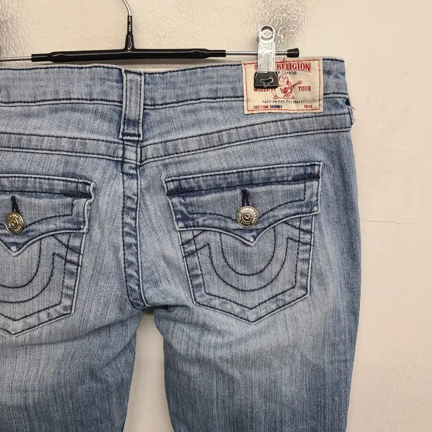 [BUNJANG] True Religion Women's Washed Denim Jeans / [28 inch] 트루릴리젼 여성 워싱 데님 팬츠 청바지
