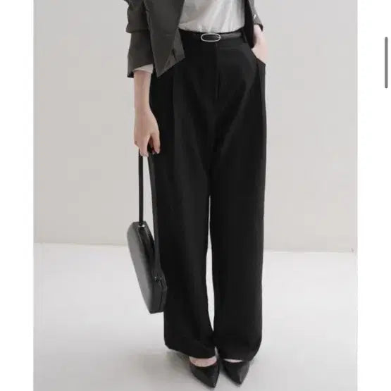 [BUNJANG] UUR 015 Classic Belt Black Point Silver Round / 새상품 유유알 uur 015 클래식 벨트 블랙 포인트 실버 라운드