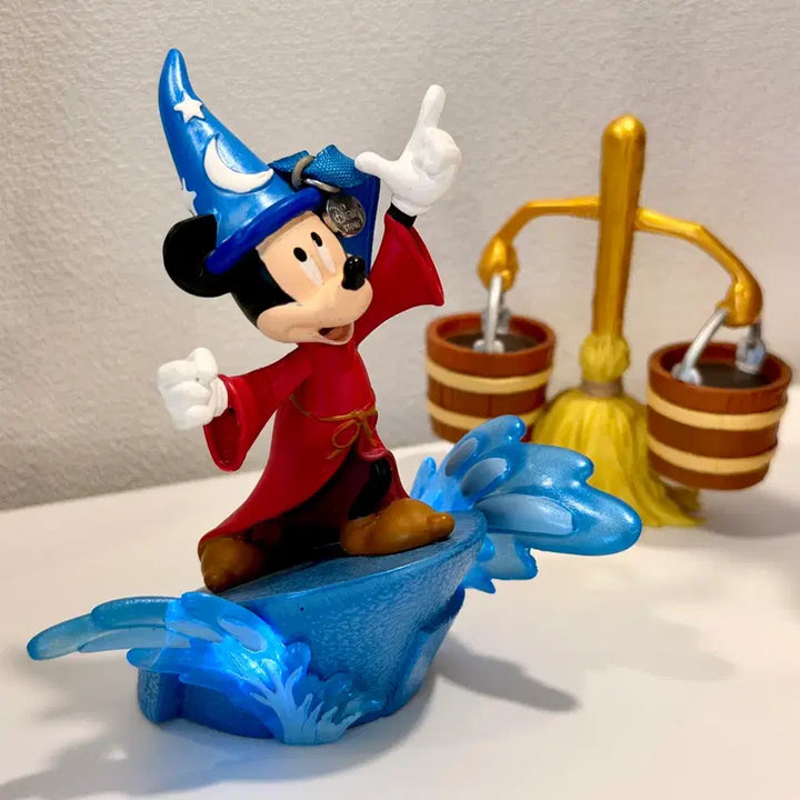 [BUNJANG] Disney Fantasia Mickey Mouse Wizard Ornament with Broom / 세트) 디즈니 판타지아 미키 오너먼트 빗자루 피규어 마법사 미키마우스