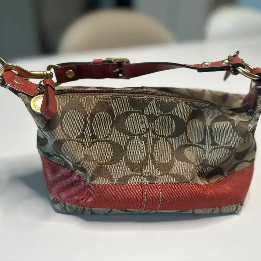 [BUNJANG] Coach Signature Surrette Mini Bag / 코치 시그니처 서플렛 미니백 클로스