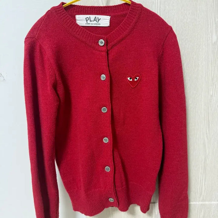 [BUNJANG] Comme des Garcons Play Red Cardigan / 꼼데가르송 플레이 레드 가디건(오늘만 이가격 안팔리면 내리겠습니다)
