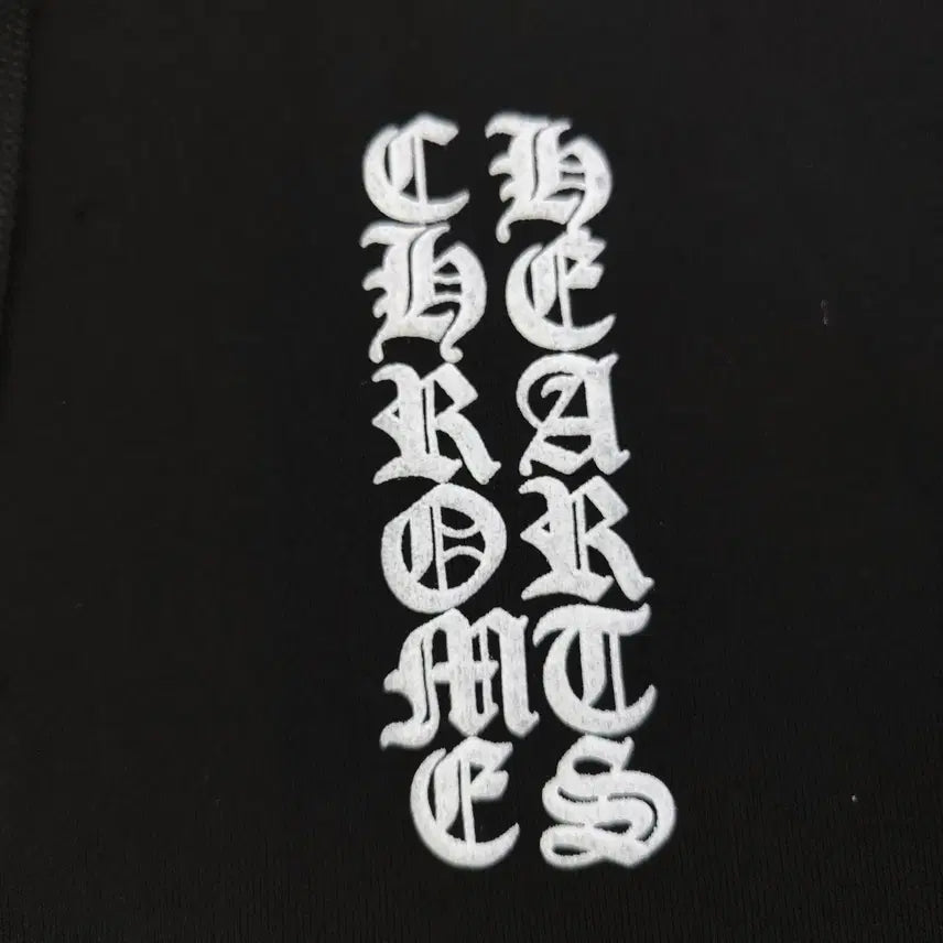 [BUNJANG] Chrome Hearts Logo Zip-up Hoodie / 크롬하츠 후드 집업 블랙색상 로고 후드