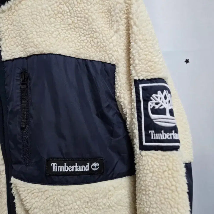 [BUNJANG] Timberland Ivory Fleece Jacket XS / 팀버랜드 아이보리 뽀글이 플리스 자켓 XS