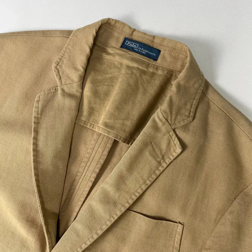 [BUNJANG] Polo Ralph Lauren Cotton Blend Blazer Jacket / [40] 폴로 랄프로렌 코튼 마 블랜드 자켓 블레이저