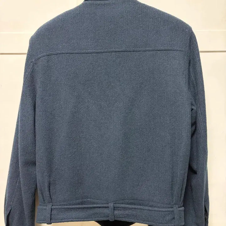 [BUNJANG] Toni Wek Wool Boucle Officer Jacket - Navy Teal / 토니웩 울 부클 오피서 자켓 네이비 틸