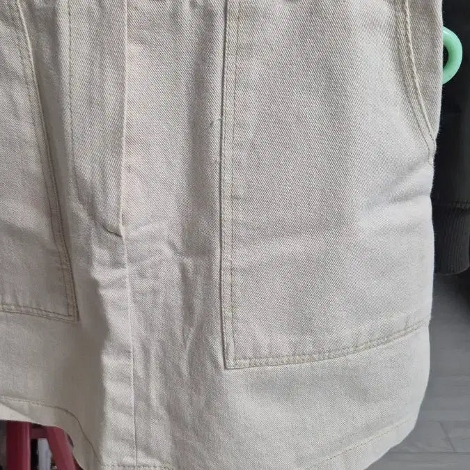 [BUNJANG] Ivory Denim Mini Skirt / 아이보리 데님 미니스커트