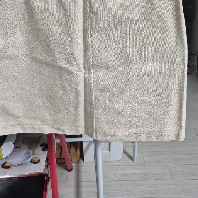[BUNJANG] Ivory Denim Mini Skirt / 아이보리 데님 미니스커트