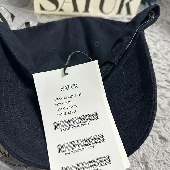 [BUNJANG] Saeteo Bon Voyage Ball Cap Navy / 새터 Bon Voyage 볼캡 네이비